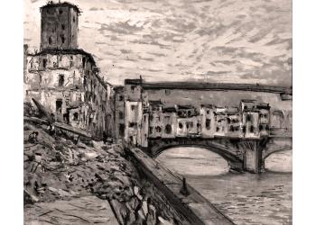 Lungarno Acciaiuoli - Rovine di Firenze Lungarno Acciaiuoli - Rovine di Firenze